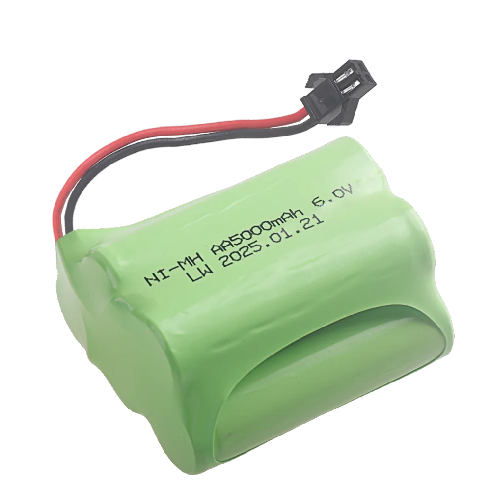 6v 5000mAh Ni-MH Battery SM Plug and 6v Charger Set For RC Toys Cars Boat truck train Gun Robot Parts NIMH AA 6V Battery Pack