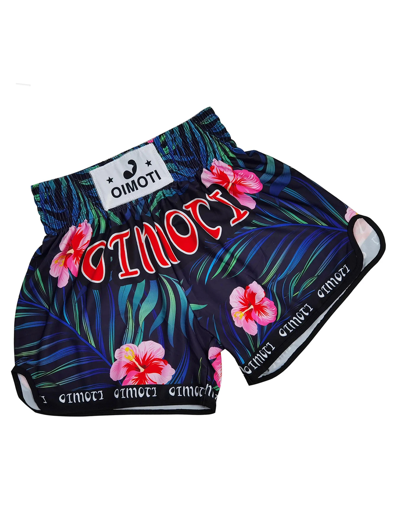 High-Waist Sports Shorts Boxing Fitness Shorts High-Elasticity Breathable Quick-Dry Fabric Sambo Jiu-Jitsu Training Shorts