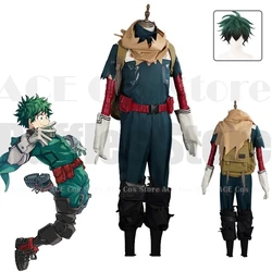 Anime My Hero Cosplay Midoriya Cosplay Izuku Costume Academia Wig Adult Men Pants Bag Coat Belt Wig Suits Halloween Costume