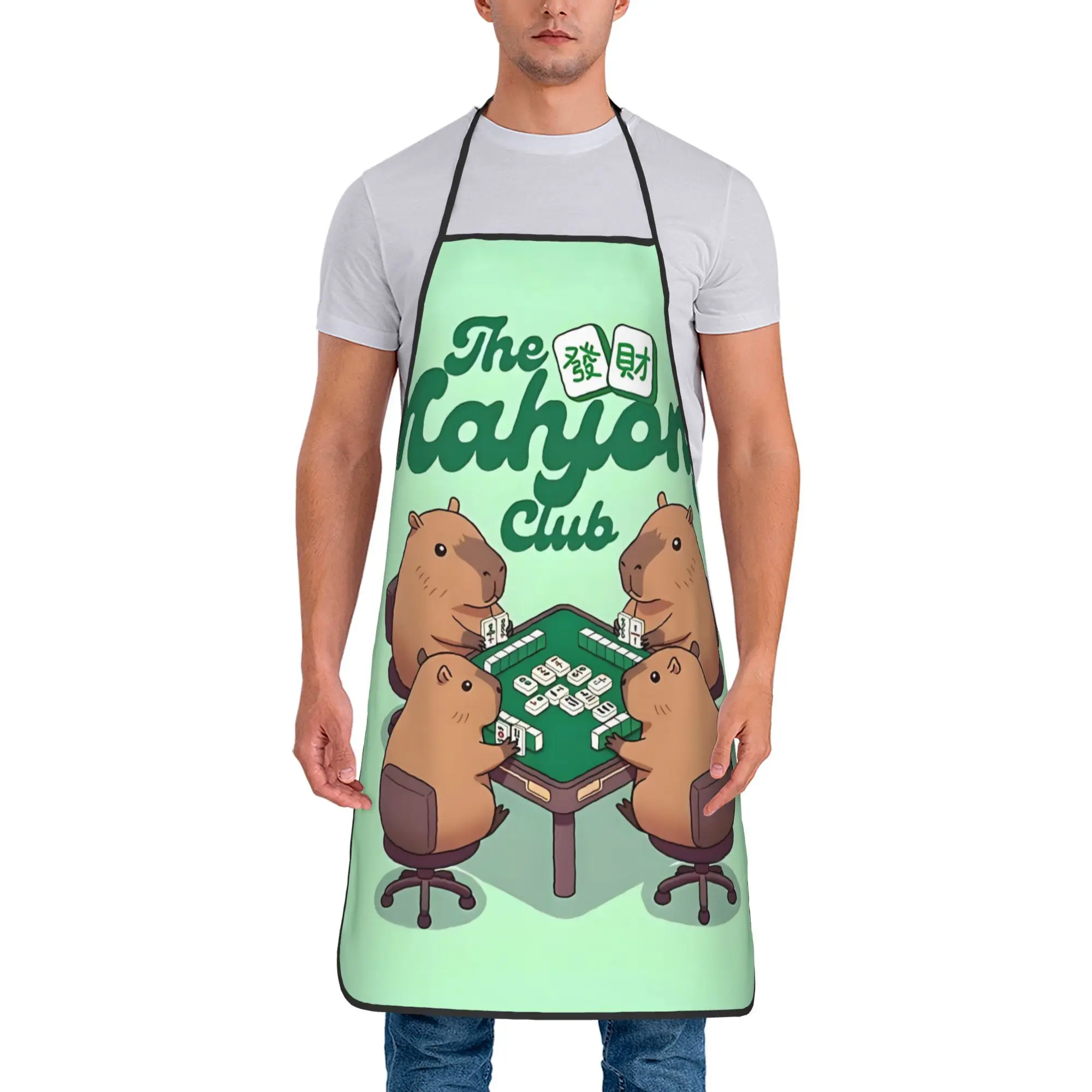 

Фартук с забавным принтом капибары для приготовления пищи