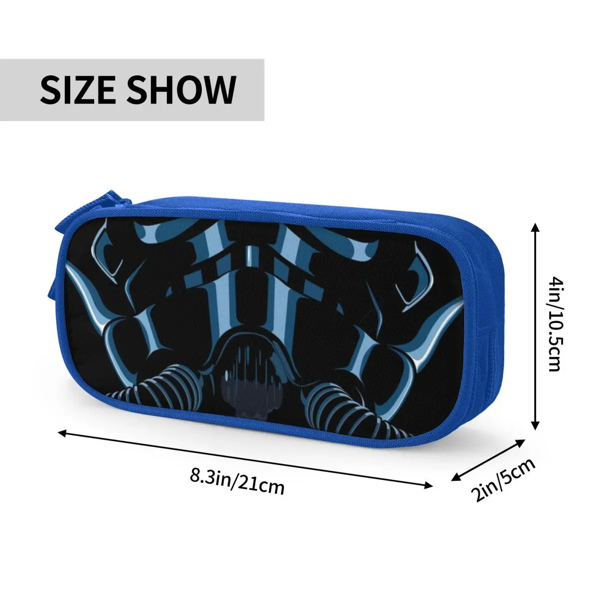 مخصص الخيال العلمي مقاتلة الطيار خوذة مقلمة المدرسة فتاة صبي تخزين كبير صندوق رصاص الطلاب القرطاسية