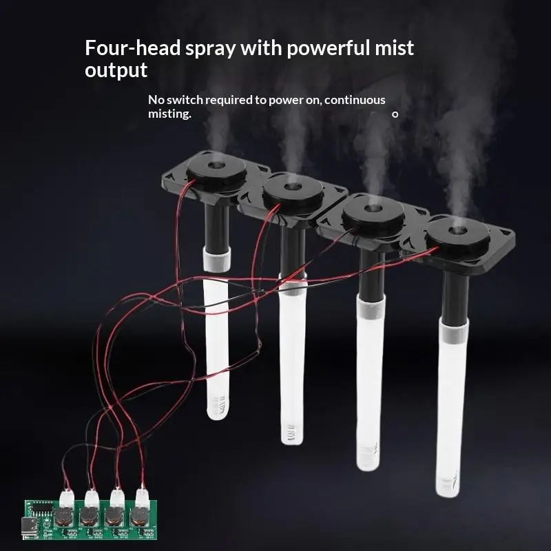 Humidifier Atomization Control Board DC5V Unswitched 4 Spray Module for Electronics Hobbyist DIY Project Accessories