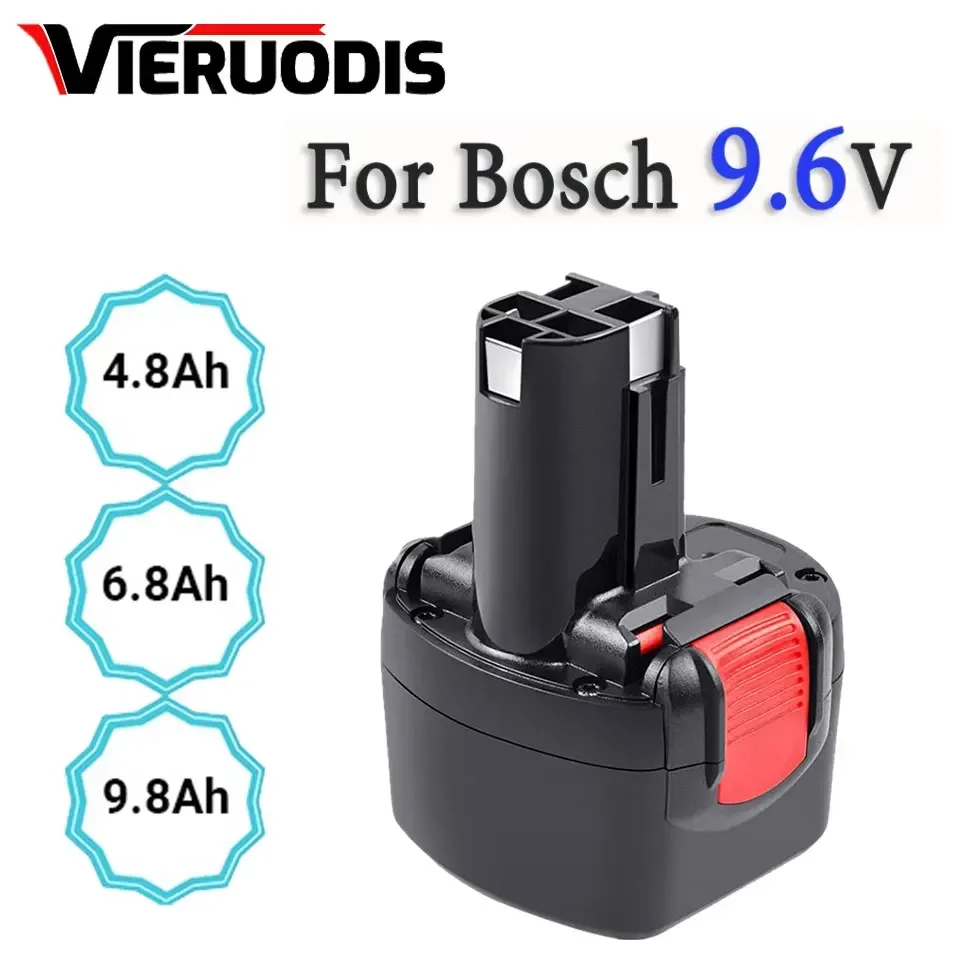 

For Bosch 9.6V 4800/6800/9800mAh Ni-MH Rechargeable Battery Power Tools PSR 960 BH984 BAT048 BAT119 Replacement battery