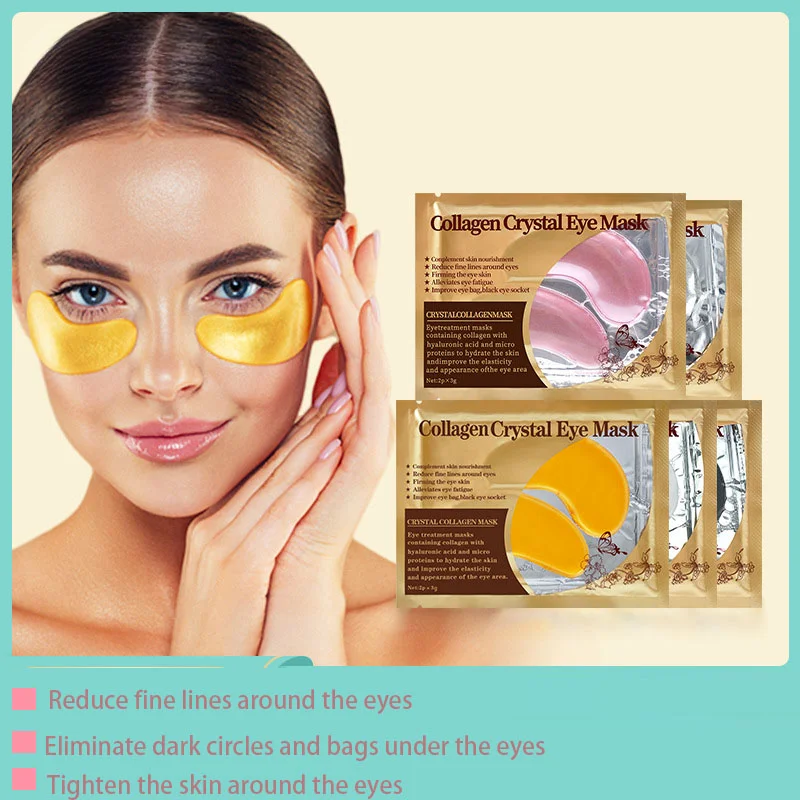 Collagen crystal eye mask dilute eye bags&dark circles Reduce fine lines tighten the skin hydrogel eye mask sticker Skincare