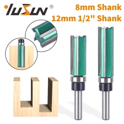 YUSUN 8MM 12MM Shank Z4 Pattern Bit Router Bit Woodworking Milling Cutter For Wood Bit Face Mill Carbide Cutter End Mill