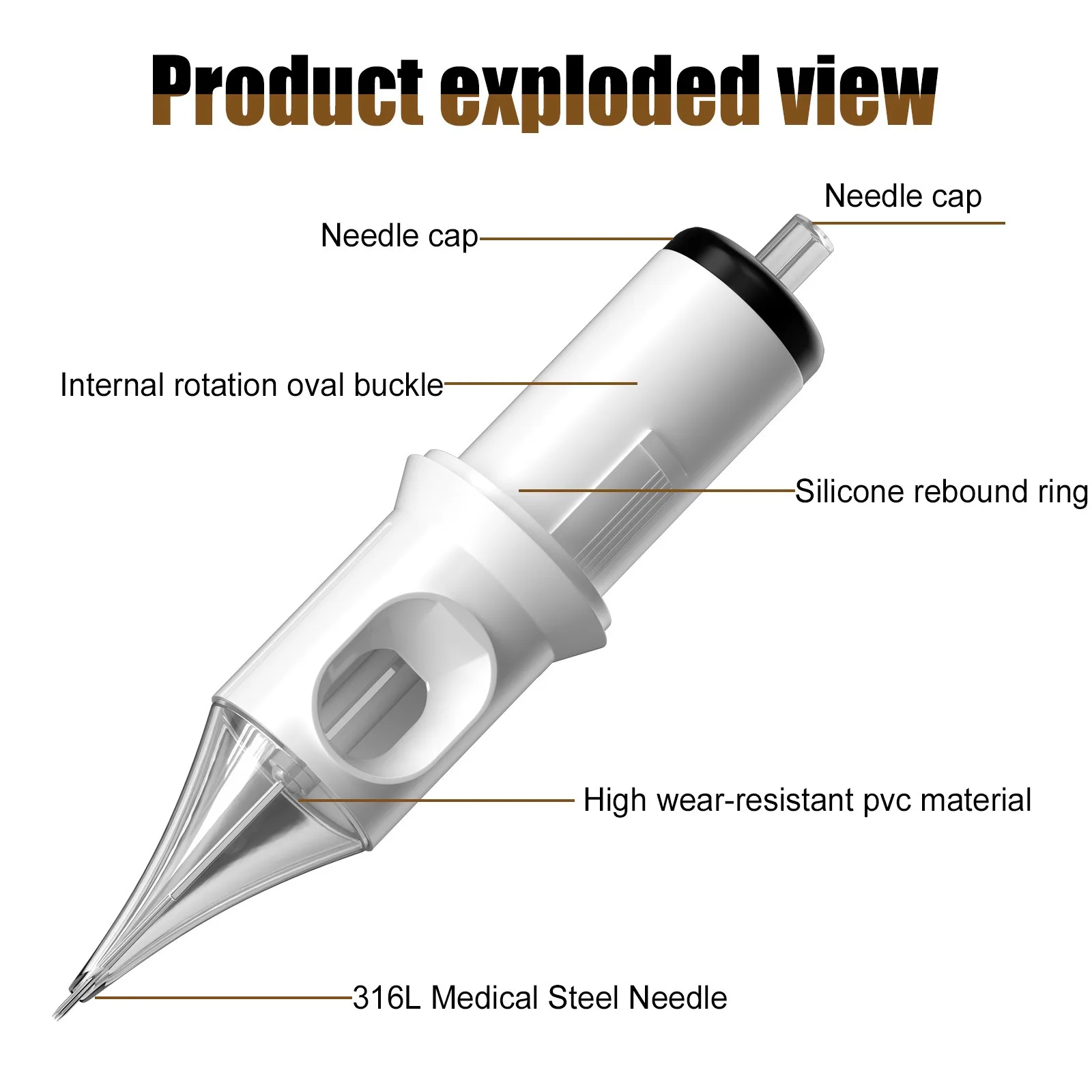 10 Xia An Tattoo Needles Integrated Needles Advanced Tattoo Needles Disposable Micro Needle Mist Cutting Tattoo Equipment