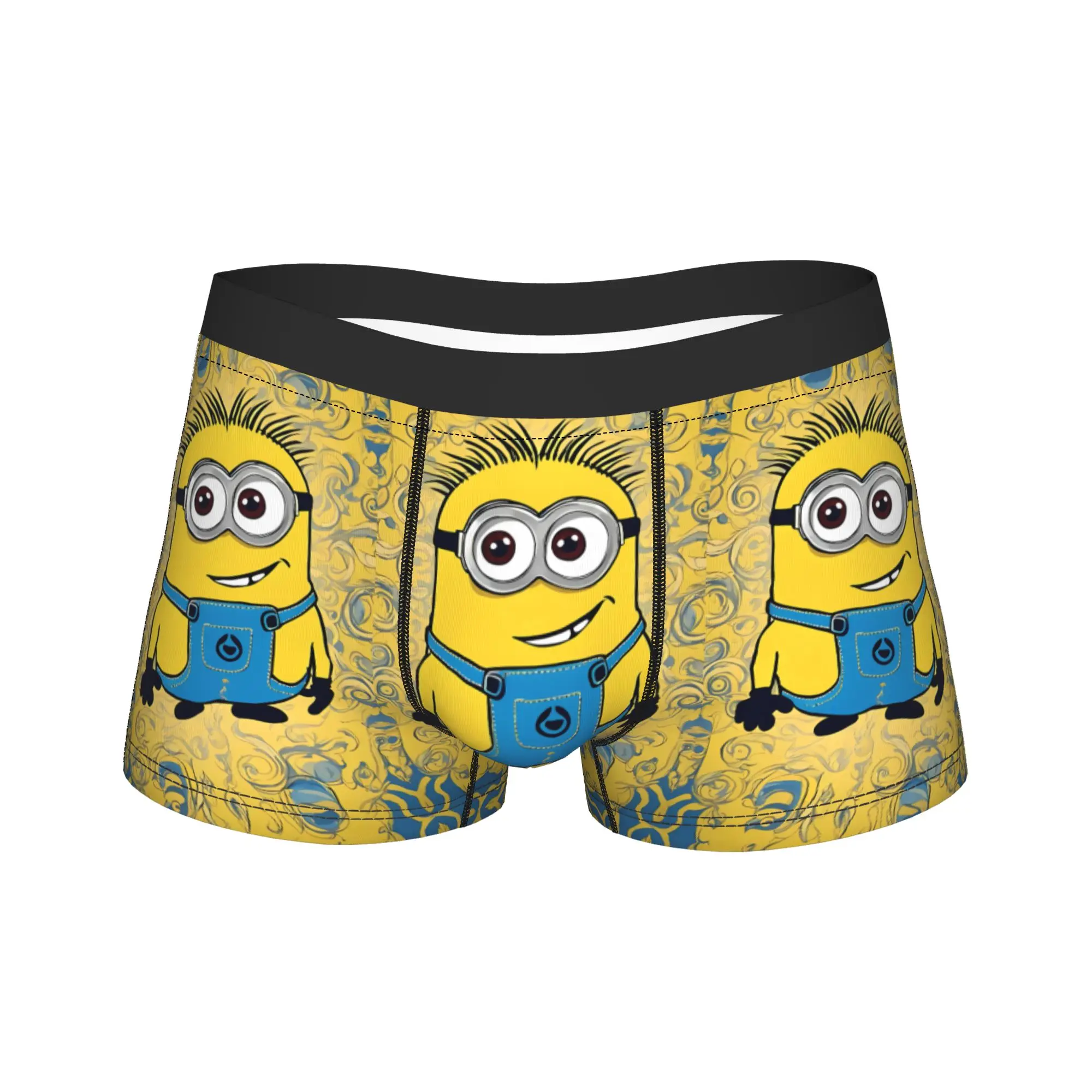 Cartoon M-Minions Shorts Briefs  Underwear High Quality Males Classic Boxer Shorts Custom DIY Plus Size Panties
