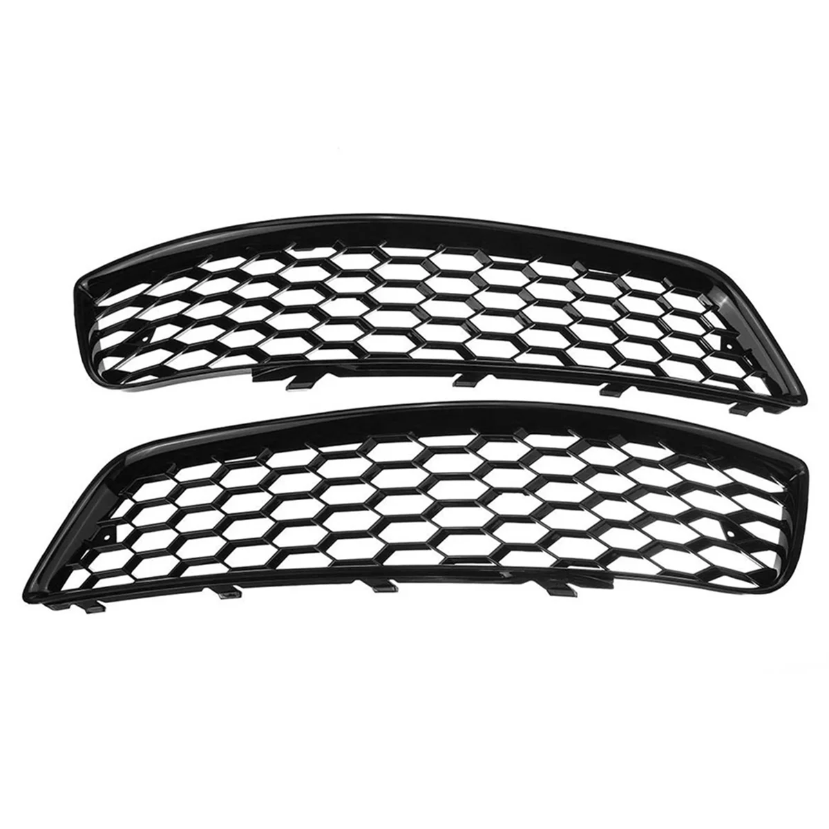 

2PCS Car Front Bumper Fog Light Mesh Grille for Audi A3 8P 2009-2013 8P0807682D Fog Lamp Honeycomb Grille Covers