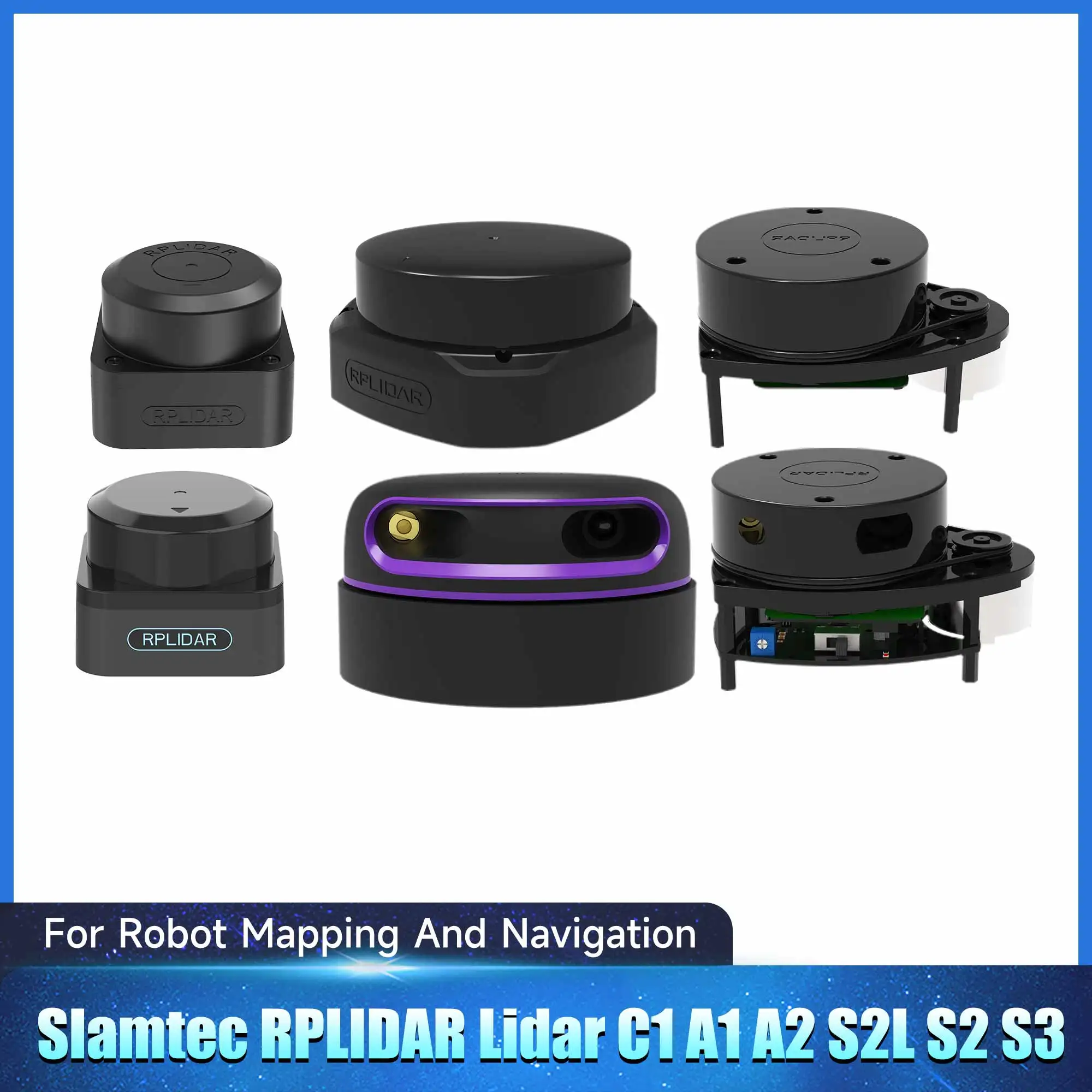 Slamtec RPLIDAR Lidar C1 A1 A2 A3 S2 S2L Mapper M2 스캐닝 범위 센서 스캐너 키트, ROS2 ROS 로봇 탐색 및 회피