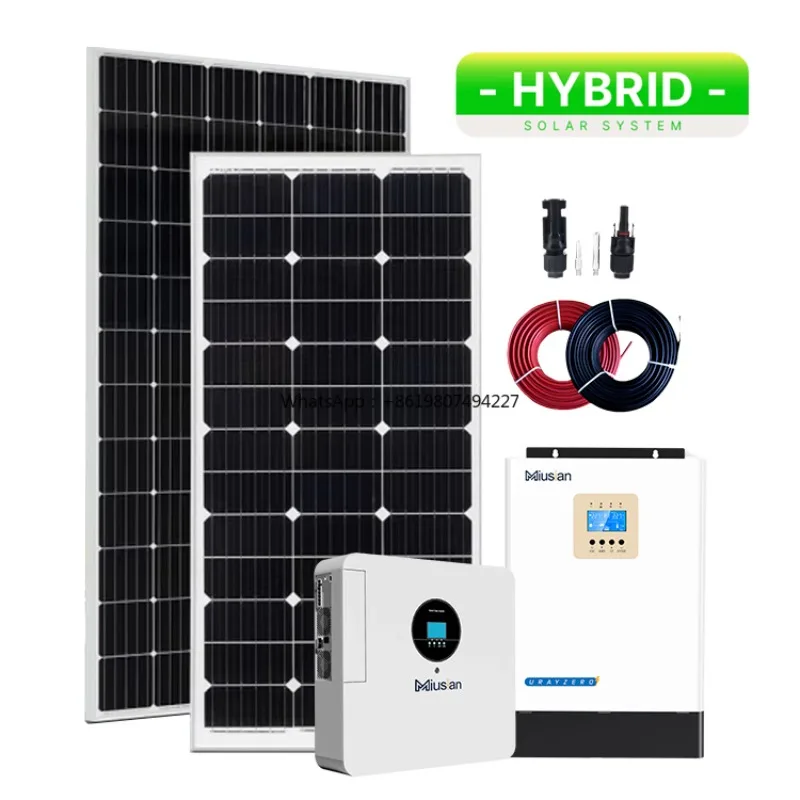 10kw Off-Grid Solar Panel System Solar Generator 5000 Watt with Monocrystalline Panel and Inverter