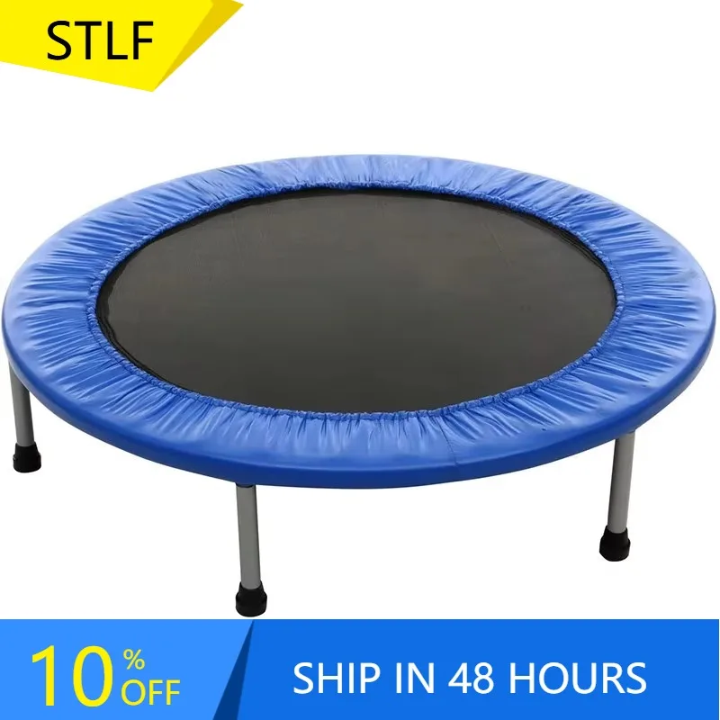 

YTYIN Foldable Outdoor Trampoline Adults Kids Fitness Round Trampoline Tear-Resistant Waterproof Fitness Jump Pad With Safety P