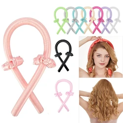Heatless Curling Rod Headband No Heat Silk Curls Ribbon Hair Rollers Sleeping Soft Headband Lazy Hair Curlers Hair Styling Tools