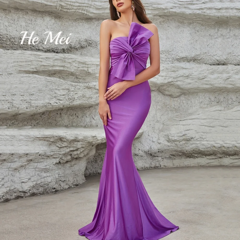 

Simple Prom Dress For Women Strapless Mermaid Elegant Formal Evening Gowns SleevelessFloor Length Dresses فساتين السهرة