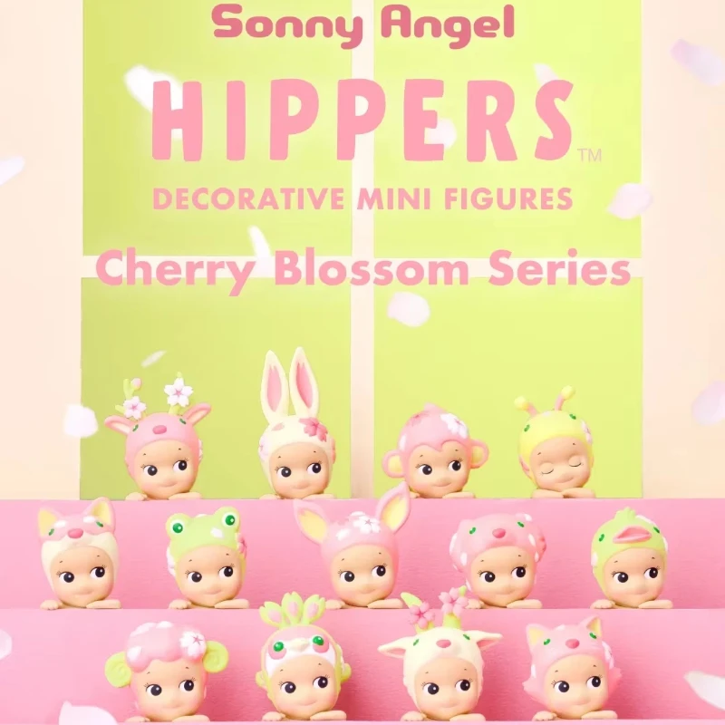 Sonny Angel Serie Flor de Cerezo Hippie, Nueva Caja Sorpresa, Figura Kawaii Hippie, Cajas Misteriosas Limitadas, Regalos Navideños para Niños