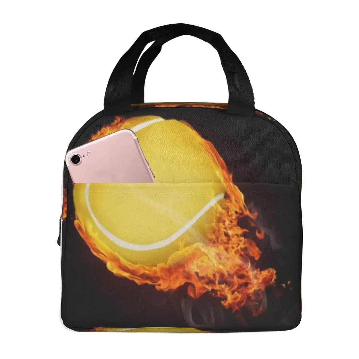 

Tennis Ball Insulated Lunch Bag for Kids School Cooler Thermal Food Box Tote Leakproof Lunch Boxes Container