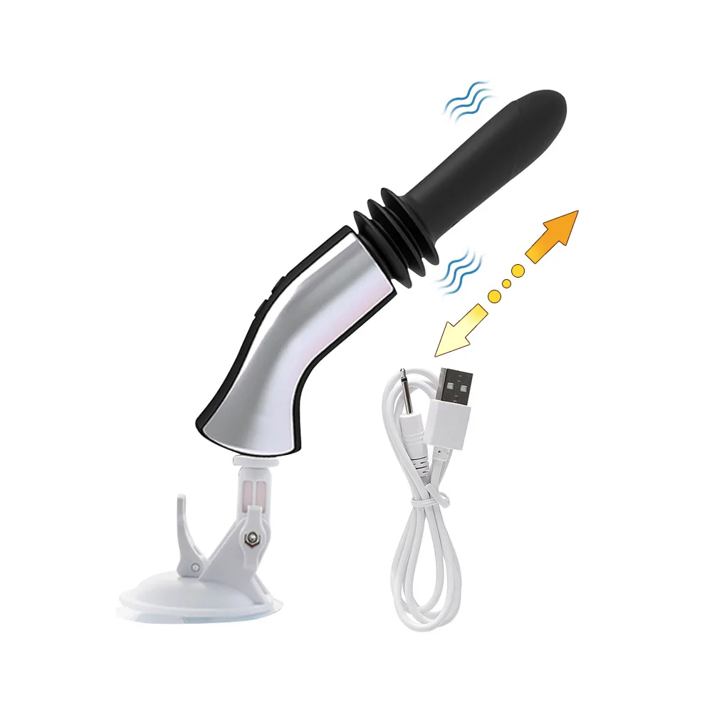 

Fully Automatic Telescopic Gun Vibrator Telescopic Masturbator Vibrators G-point Vaginal Stick Adult Sex Toys Dildo Plug 18 Real