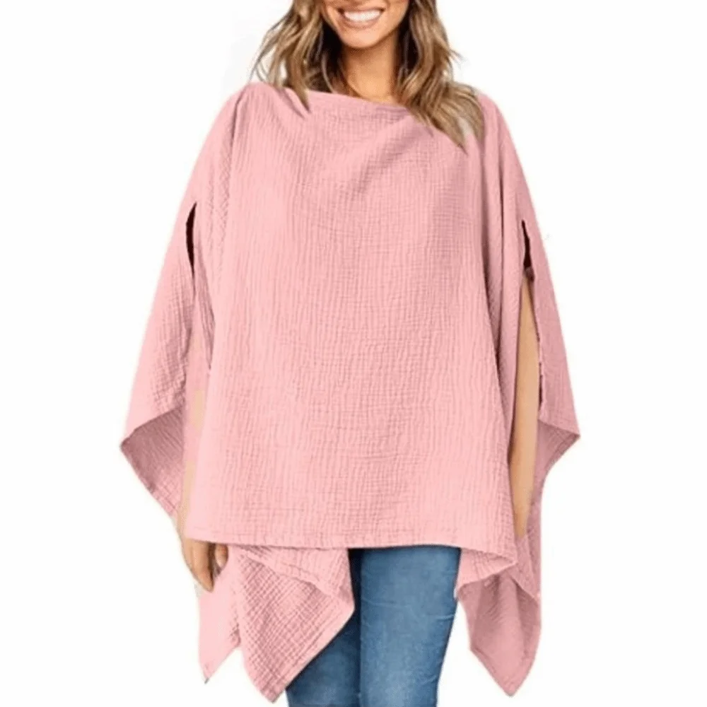 Solid Color Maternal Nursing Covers Comfortable Soft Feeding Clothes 2 in 1 Stroller Blanket Breastfeeding Blanket