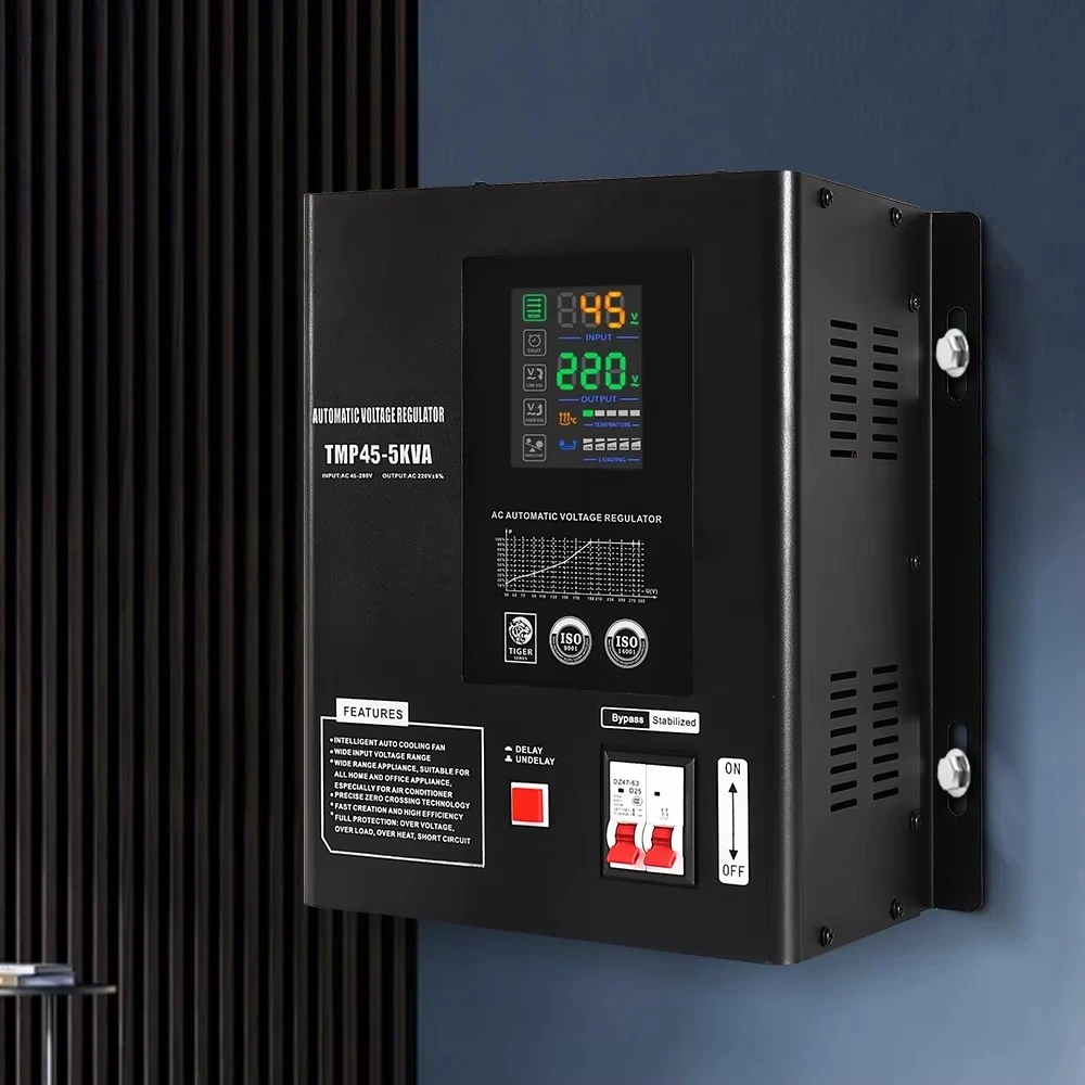 

Регулятор мощности переменного тока 5000 ВА, TMP, светодиодный дисплей, автоматический стабилизатор напряжения