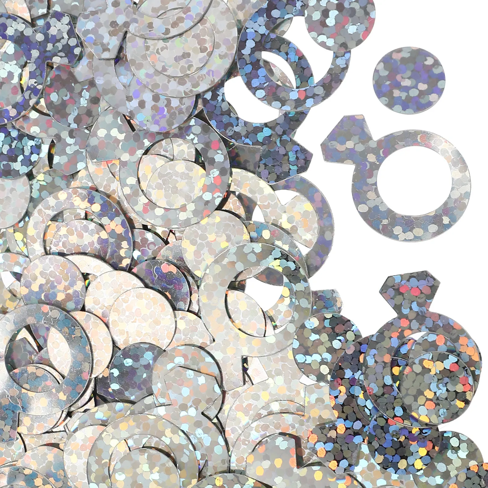 

3 упаковки многофункционального конфетти для свадебных колец, блестящие бриллианты для декора вечеринок, украшения столов, наполнения шаров, подарочных коробок