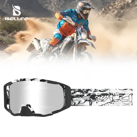 MX Goggles Dual-Cycle Defogging Off-Road Motorcycle Glasses Impact-Resistant UV400 Windproof Dirt Bike Goggles Antiparras