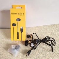 Realme 3.5mm/Type C In-ear Wired Earphones With Mic For Realme P4 15 GT 6 7 14 13 12 10 9 Pro Plus C75 C25 X3 HiFi Bass Headset