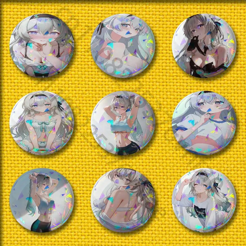 

Badge 75mm 25mm 44mm 32mm 58mm For Round Pin Brooch Souvenir Clothes Firefly H-Honkai Star Rail Cosplay Gift Accessories
