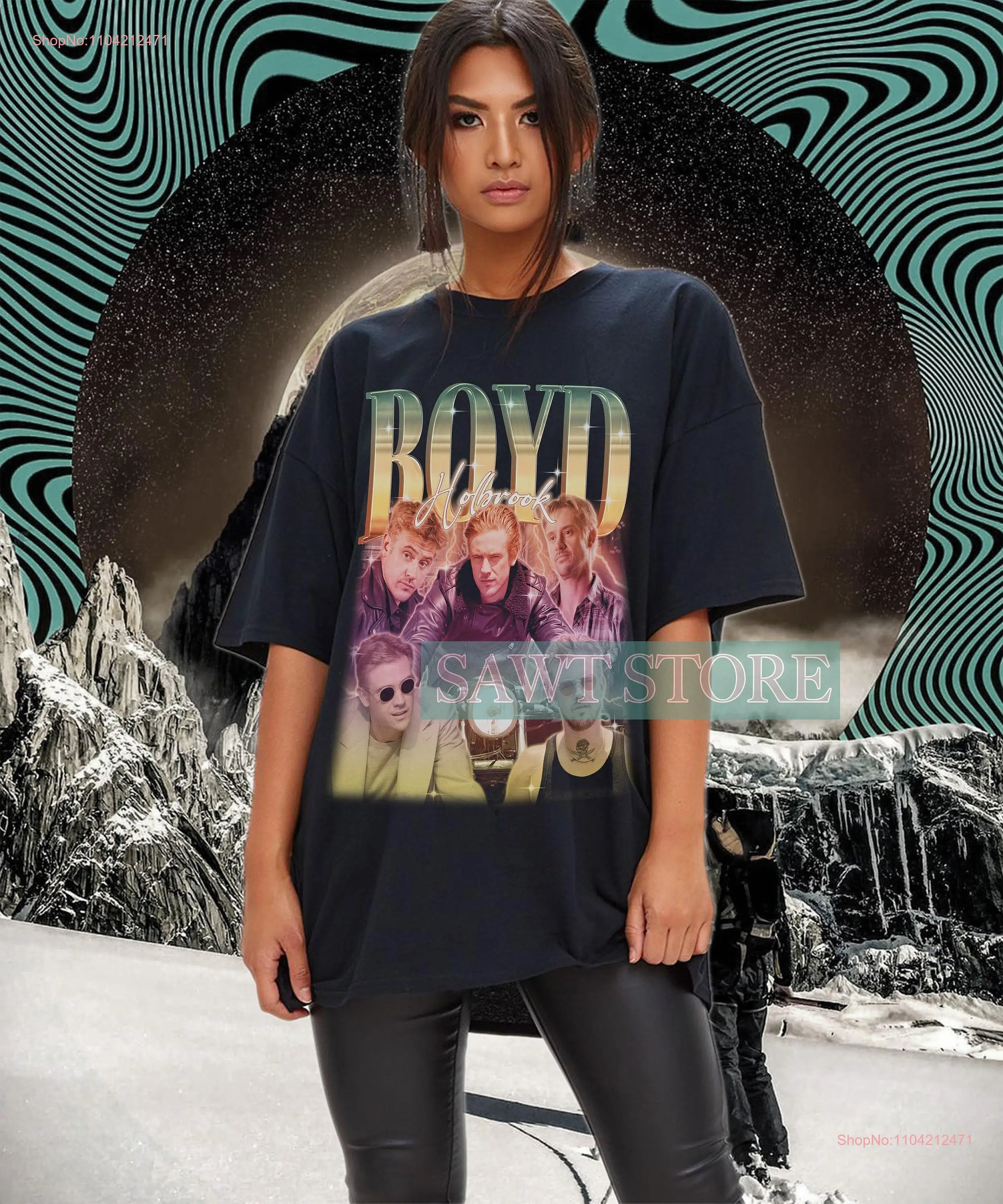 Retro BOYD HOLBROOK T Shirt Homage Fan Vintage 90s Sweater Merch  long or short sleeves