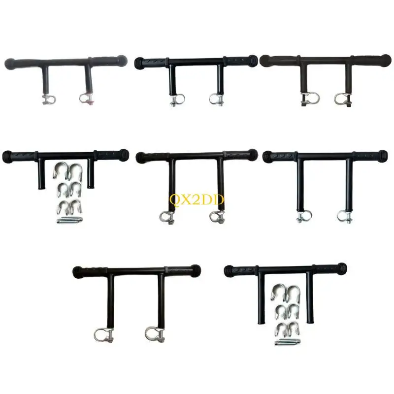 QX2D Strollers Handle Extender with Clip Compact and Lightweight Design Pram Cart Handlebar for Easy Storage and Transport