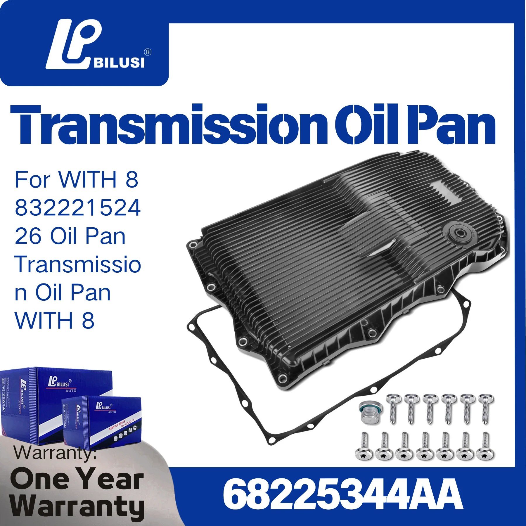 

BILUSI 8 Speed Oil Pan Kit 24118612901 68225344AA Fit for WITH 8 83222152426 Oil Pan Transmission Oil Pan WITH 8