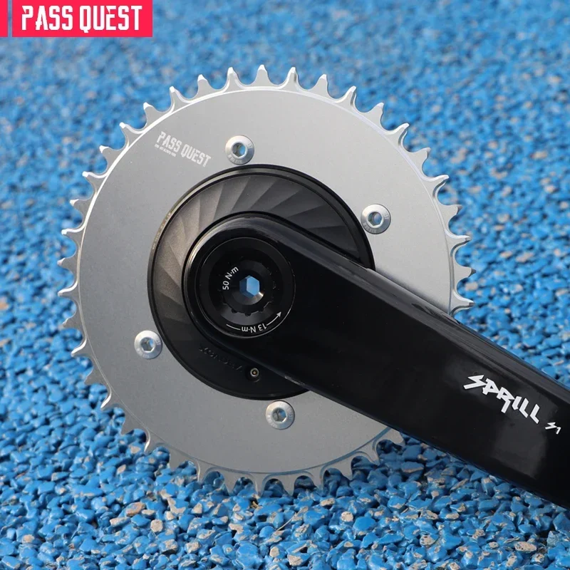 

PASS QUEST X110 BCD (4-bolt AERO silvery Round Narrow Wide Chainring supports 9/10/11/12 Speed Ordinary chains Bike Accessories