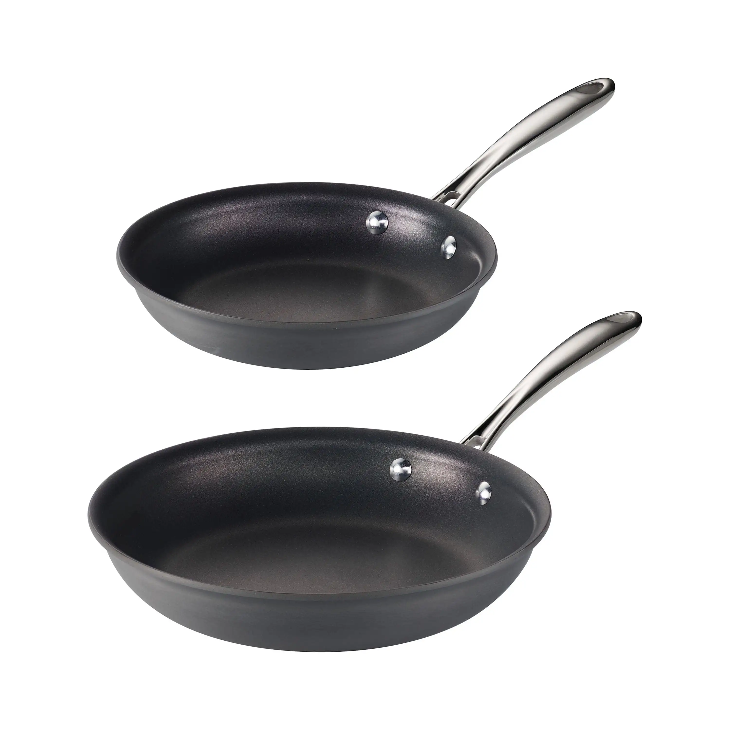 

Gourmet 2 Pack - 8 in And 10 In. Hard Anodized Aluminum Nonstick Fry Pan Set