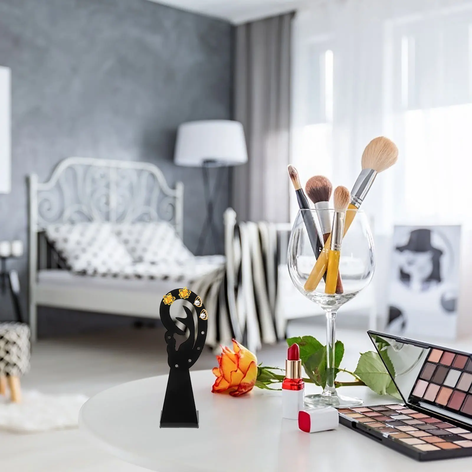 

6Pcs Ear-Shaped Jewelry Organizer Stand Earring Display Rack Stable Storage for Desktop Use Display Stand Organizer for Jewelry