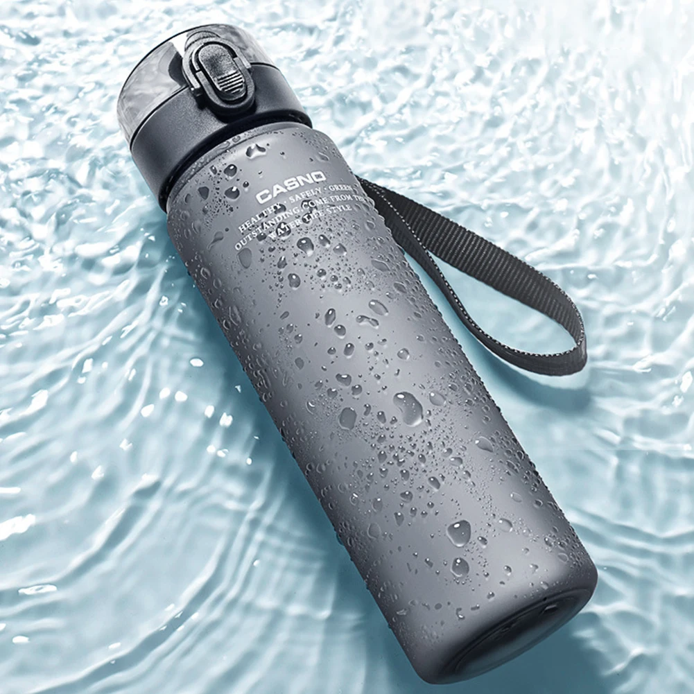 560ML Water Bottle BPA Free Outdoor Travel Portable Gym Fitness Jugs Leak Proof with Strap for Office Gym Outdoor Sports