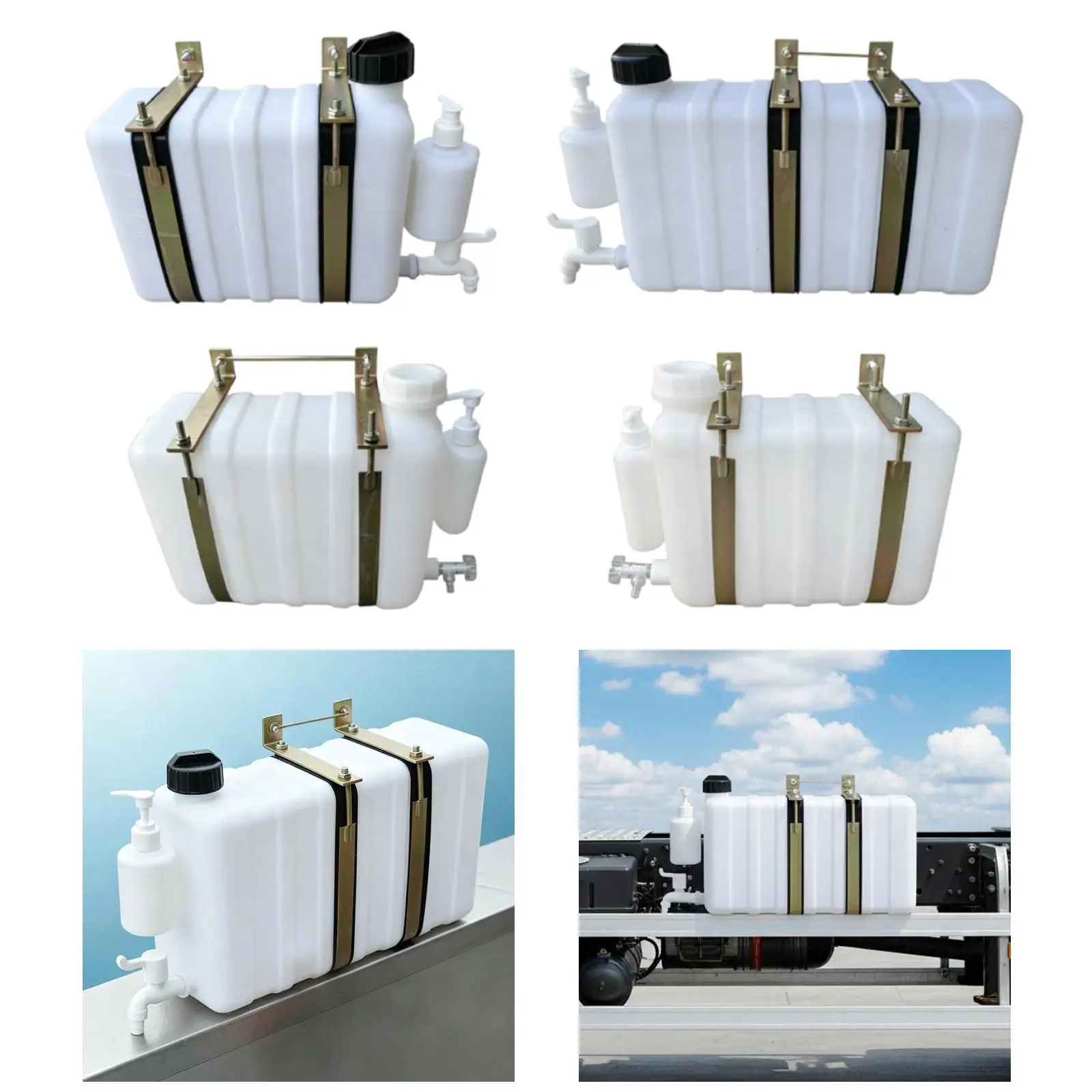 Hanging Water Tank for Vehicles Replacement Sturdy Easily Install Lightweight Large Capacity Accessories for Drivers