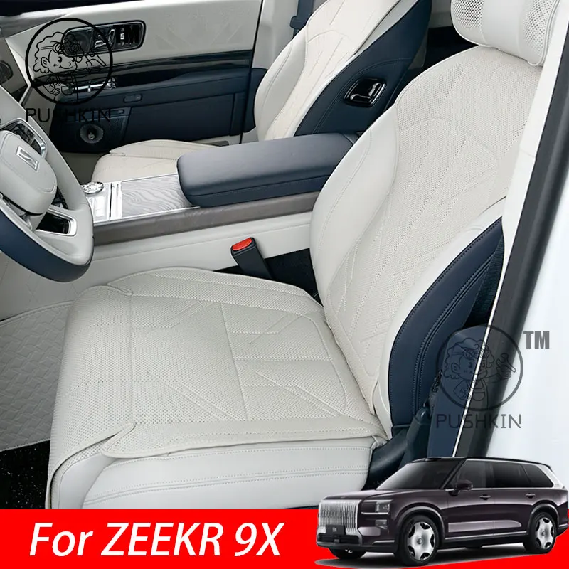 

For ZEEKR 9X 2025 2026 Complete Set of Breathable All-Season Protective Seat Covers Car Interior Accessories