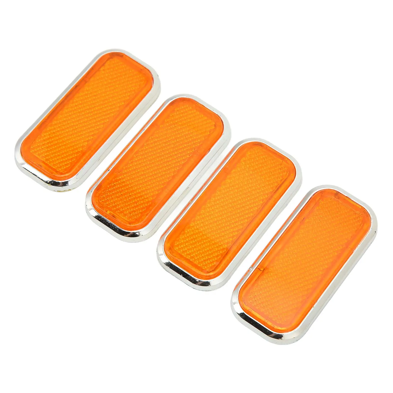 Reflector Rectangular Universal para motocicleta, accesorios de coche de seguridad para pegatina, 4 piezas