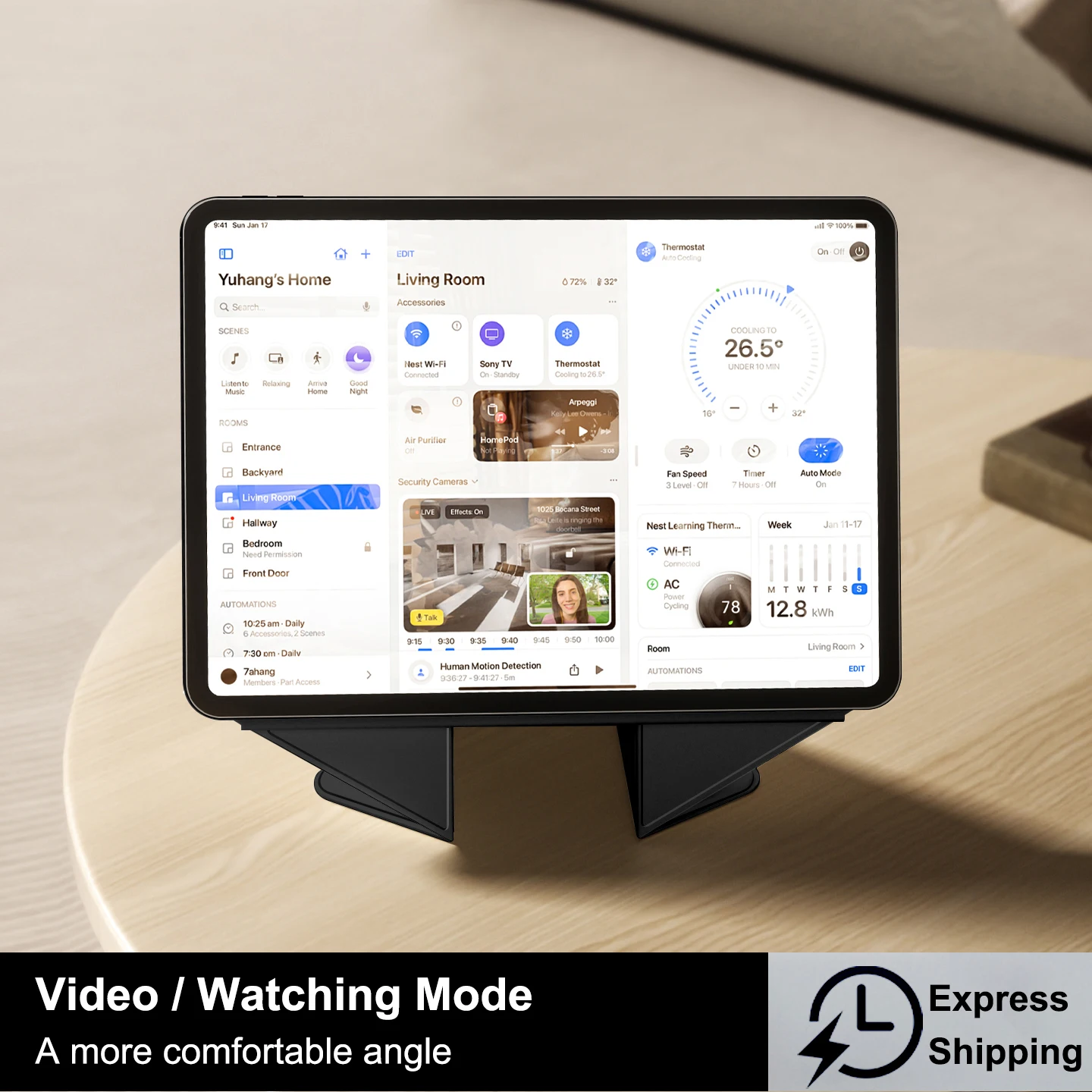 غطاء فوليو ذكي لجهاز iPad Pro 11 Case M5 2025 iPad Air 11 M3 Funda iPad A16 11th Mini A17 Pro 13 M4 M2 12.9 كابا مغناطيسيًا #3