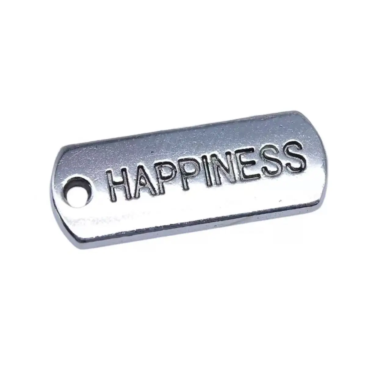 

10pcs 21*8mm Zinc alloy metal HPPINESS word pendants for handmade HW3258