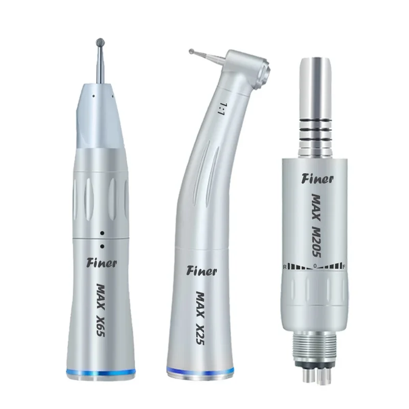 Low Speed Dental Handpiece Inner Water Spray Contra Against Angle Micro Motor Straight Nose Cone 2 4 Hole Low Speed Piece