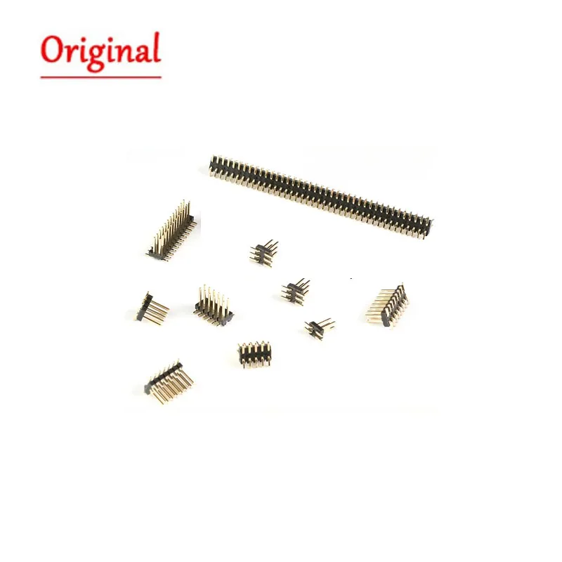 10Pcs/lot SMD SMT 1.27MM 2*2/3/4/5/6/7/8/9/10/12/16/20/40/ PIN double row male PIN Header Pitch Strip Connector 2X/6/8/10/20Pin