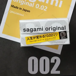 Made in Japan  10pc 0.02mm super thin like not wearing happiness condom SAGAMI ORIGINAL NO Rubber Polyurethan L&M size sex men