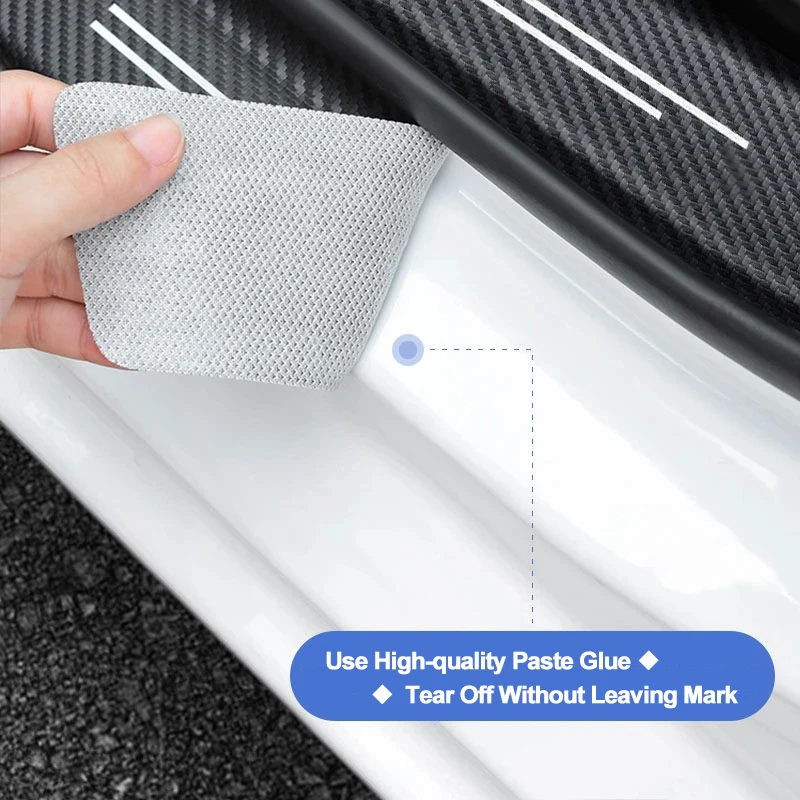 Carbon Fiber Car Threshold Tape Door Sill Protective Trim for Genesis Essentia GV80 Neolun G70 G90 GV90 GV60 X G80 GV70