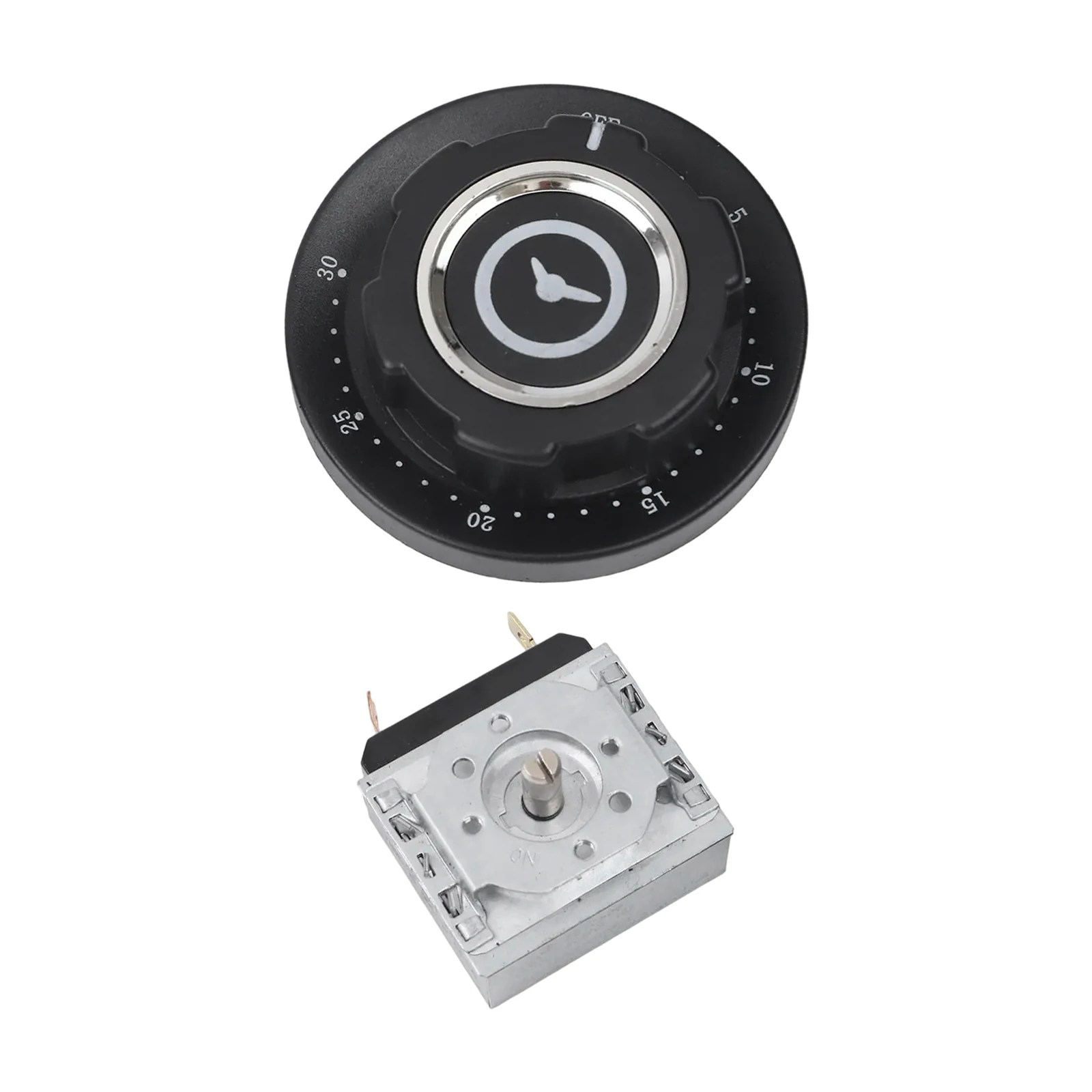30/60/90/120min Microwave Oven Cooker Air Fryer Parts Delay Timer Switch With Bell Mechanical AC250V 16A Time Controller