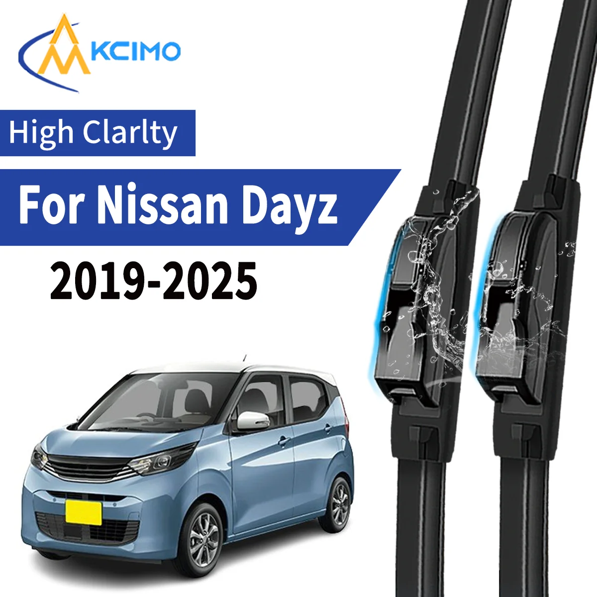 

2pcs Car Front Wiper Blades For Nissan Dayz 2019-2025 Windscreen Windshield Wipers Silent Rubber Auto Accessories Replacement