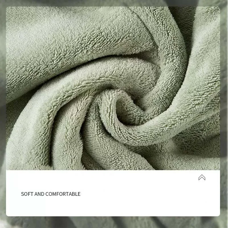 Double Thick Dry Hair Towel Double Sides Use Dry Hair Cap Multi-color Strong Absorbent Rippled Edge Thick Quick Drying Bath Hat