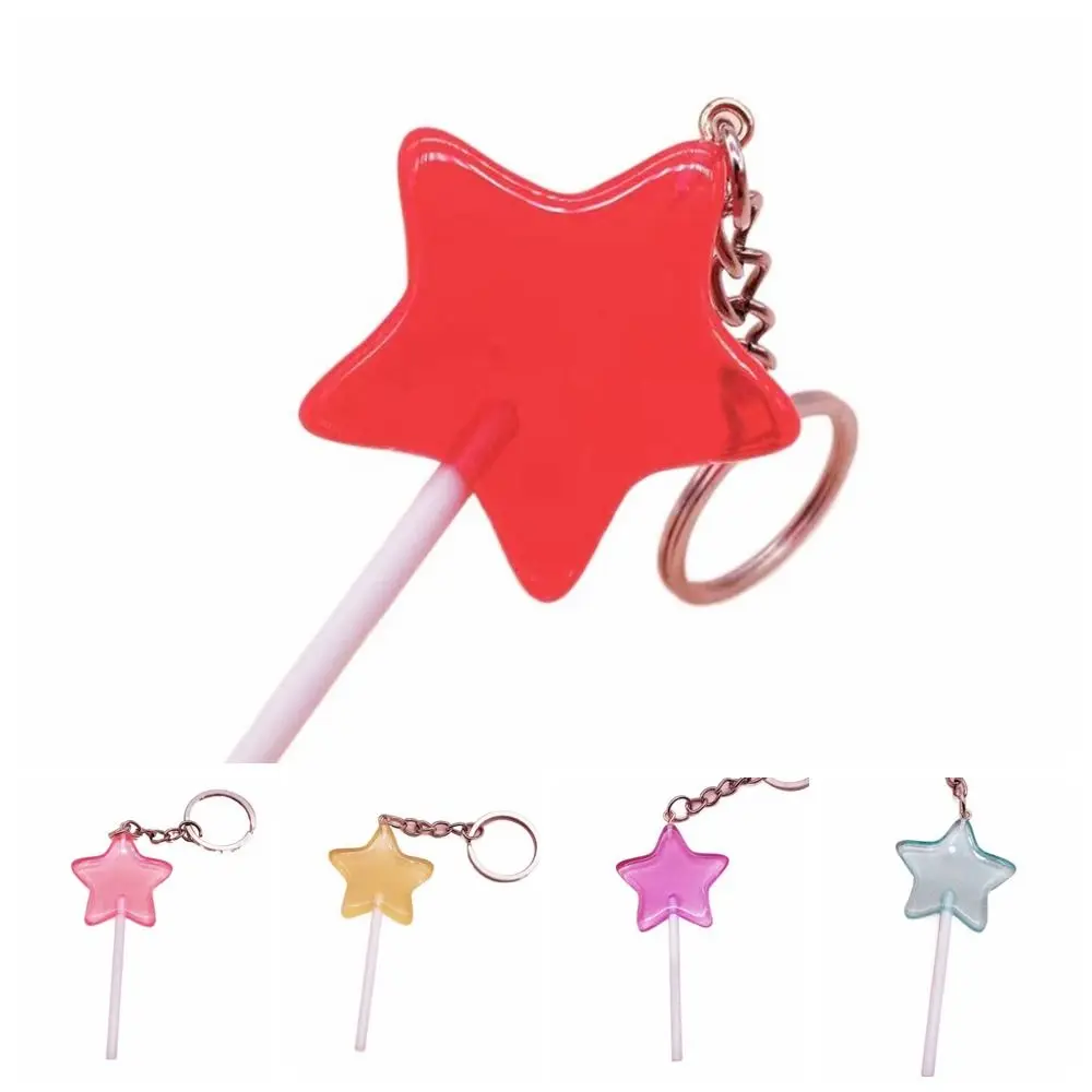 Car Key Ring Lovely Candy Lollipop Keychain Resin Backpack Charms Simulation Food Key Rings Mini 3D Handbag Pendants Kids