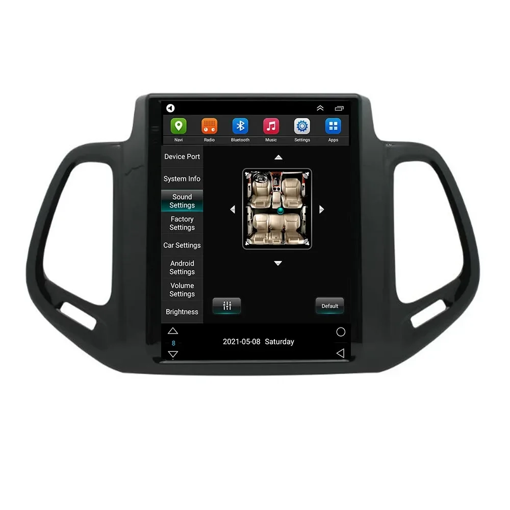 9.7 أندرويد 14 Carplay راديو السيارة Carplay لسيارة جيب كومباس 2 MP 2016-2030 ستيريو 5G رئيس وحدة سيارة مشغل وسائط متعددة شاشة تعمل باللمس