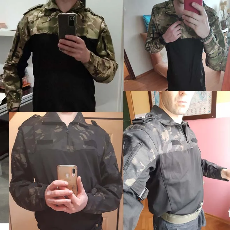 Tactisch Shirt Ons Leger Cp Camouflage Multicam Militaire Gevechtsshirts Mannen Airsoft Paintball T-Shirt Camping Jachtkleding