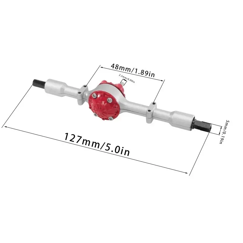 Metal rear axle metal drive shaft for LDRC Pajero LD1297 LD1279 modification and upgrade accessories