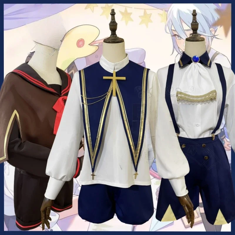 Nu: Carnival Yakumo Olivine Edmond Childhood Game Suit Cosplay Costume Handsome Uniform Party Outfit Daily Clothing